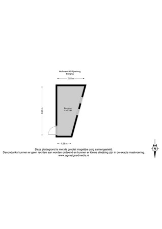 Floorplan - Hofstraat 86, 2231 WX Rijnsburg